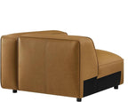 Modway Auren Vegan Leather Right Modular Armchair in Camel - Image 7