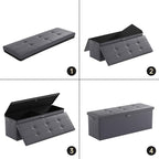 DocSafe Storage Ottoman Bench, Fireproof＆Waterproof Folding Bench - Image 8