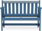 SERWALL Outdoor Bench, HDPE Outdoor Benches Weatherproof, 2-Person Garden Bench - Image 10