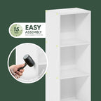 Furinno Pasir 3-Tier No Tool Assembly Open Shelf Bookcase - Image 4