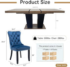 Henf 5 Pieces Extendable Dining Table Set - Image 7
