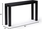 Plank+Beam Modern Solid Wood Console Table, 56 Inch, Sofa Table, Narrow - Image 2