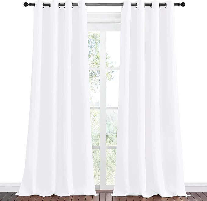 NICETOWN Blackout Curtains for Kids Room, Sea Teal, 55 x 108 Inch, Triple Weave - Image 2