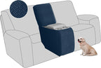 ALIECOM Recliner Sectional Couch Covers L Shape Stretch Corner Reclining by ALIECOM