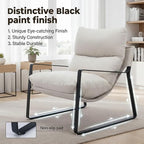 LukeAlon Modern Accent Armchairs Set of 2, Upholstered Soft Living Room Chairs - Image 8