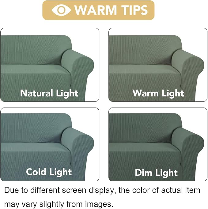 H.VERSAILTEX High Stretch Armchair Cover 1-Piece Rich Jacquard Chair Covers - Image 3