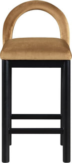 Meridian Furniture 11035Saddle-C Conrad Collection Art Deco Counter Stool - Image 4