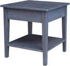 IC INTERNATIONAL CONCEPTS Spencer Gray Wood End Table - Image 6