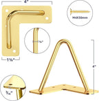 SMARTSTANDARD 4 Inch Hairpin Furniture Legs, 3/8'' Rods Metal Home DIY Projects - Image 2