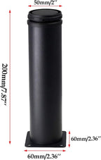 Set of 4 Stainless Steel Furniture Legs 8 Inch, Adjustable Round Cabinet Legs - Image 3