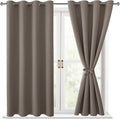 Blackout Curtains for Bedroom, 52 x 54 Inches Long, 2 Panels | Thermal by Hiasan