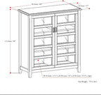SIMPLIHOME Burlington Storage Cabinet - Image 2