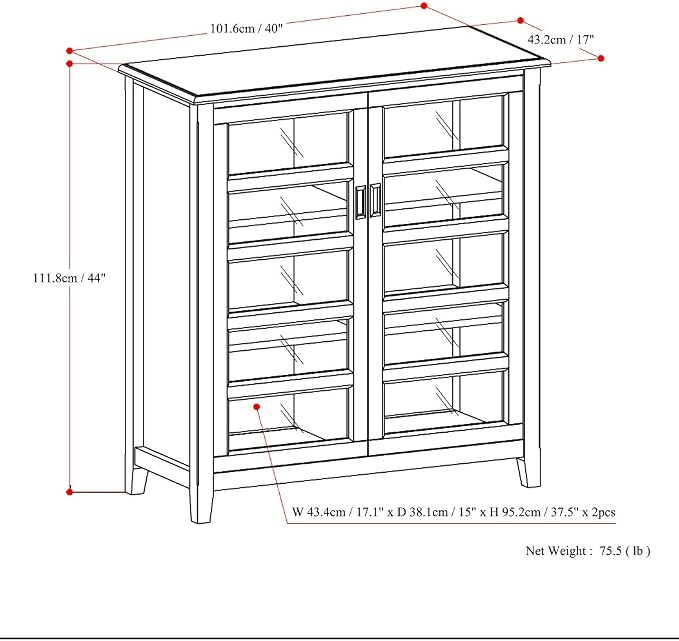 SIMPLIHOME Burlington Storage Cabinet - Image 2