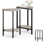 Vagusicc Side Tables Small End Tables, 2 Tier Couch Side Table, Small Round by Vagusicc