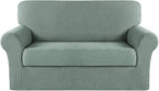 Turquoize Stretch Sofa Slipcover 2 Pieces Sofa Cover Couch Cover by Turquoize