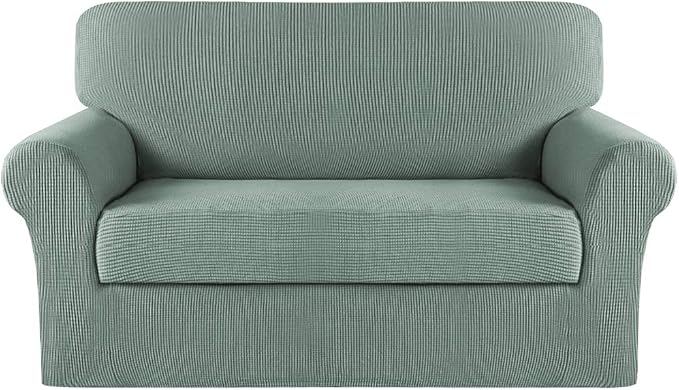 Turquoize Stretch Sofa Slipcover 2 Pieces Sofa Cover Couch Cover by Turquoize