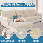 H.VERSAILTEX Sectional Couch Covers 8 Pieces Stretch Sofa Cover - Image 7