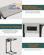 C-Shaped Side Table for Couch - Image 3