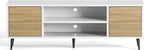 JUMMICO TV Stand for 65 Inch TV, Mid Century Modern TV Stand, Entertainment - Image 6