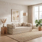 78" 4-in-1 Convertible Sofa Bed, Boneless Corduroy Sleeper Couch - Image 7