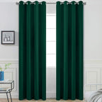 Yakamok Room Darkening Curtains 52x96 inch Length Dark Green-Living Room | 2 by Yakamok