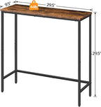 HOOBRO 2 Pack Narrow Console Table, 29.5" Small Entryway Table, Thin Long Sofa - Image 3