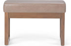 SIMPLIHOME Milltown Small Ottoman Bench - Image 4