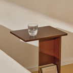 RECCI Solid Bamboo C-Shaped End Table Set of 2 - Image 6