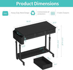 Rolling Standing Desk Adjustable Height - Image 3