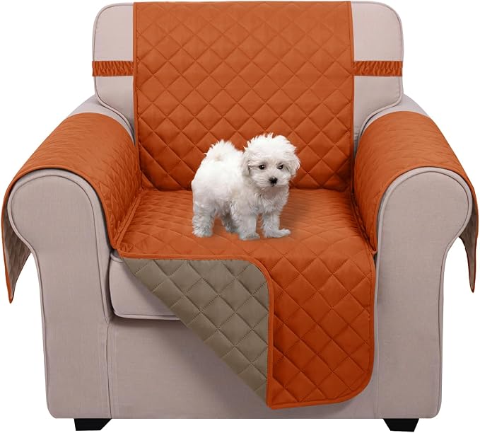 U-NICE HOME Reversible Recliner Chair Covers, Pet Friendly, Elastic Straps by U-NICEHOME