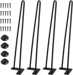 SMARTSTANDARD 20 Inch Heavy Duty Hairpin Furniture Legs, Metal Home DIY Projects by SMARTSTANDARD