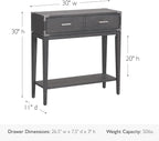 Leick Home 24032 Beckett One Drawer Hall Stand - Image 3