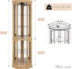Anwick Corner Display Curio Cabinets - Image 2