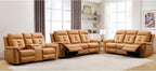 ANJ 3-Piece Faux Leather Power Recliner Sofa Set by ANJ