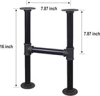 16'' Hight H-Shape Industrial Table Leg Set - Image 3