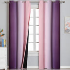 Pink and Purple Ombre Blackout Curtains by ESTELARTEXTILER