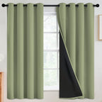 SimpleHome Sage 100% Blackout Curtains Room Darkening Living Room 63 Inch | by SimpleHome