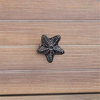 Linon Styers Wood Accent Starfish Coastal Side Table in Natural - Image 9