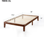 Mellow Naturalista Classic 12 Inch Solid Wood Platform Bed - Image 2