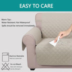 U-NICE HOME Reversible 23''Recliner Small Chair Cover, Pet Friendly, Elastic - Image 4