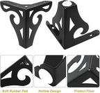 Piutouyar 4 Inch Hollow Out Furniture Legs Set of 4, Modern Triangle Couch Feet - Image 4