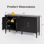 RoyalCraft 118" Buffet Cabinet - Image 2