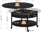 FABATO Round Lift Top Coffee Table - Image 3