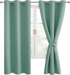 Blackout Curtains for Bedroom, 42 x 63 Inches Length, Sage Green | Thermal - Image 8