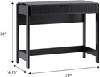 Walker Edison Transitional Style Furniture, Reeded Detail, Lift-Top Desk - Image 3