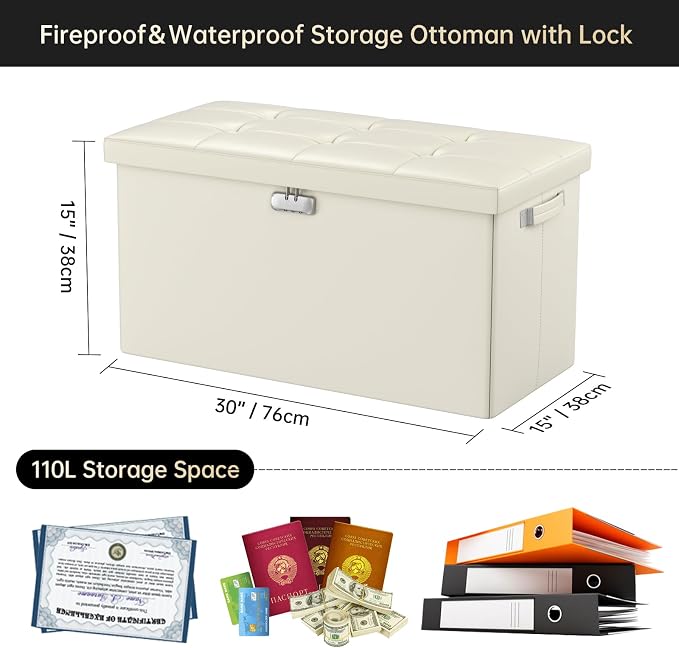 DocSafe Storage Ottoman Bench - Image 11