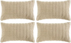 Fancy Homi 4 Packs Decorative Throw Pillow Covers by Fancy+Homi