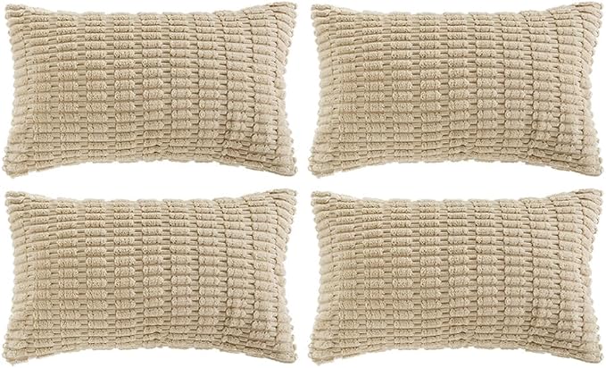 Fancy Homi 4 Packs Decorative Throw Pillow Covers by Fancy+Homi