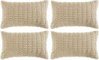 Fancy Homi 4 Packs Decorative Throw Pillow Covers by Fancy+Homi