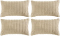 Fancy Homi 4 Packs Decorative Throw Pillow Covers by Fancy+Homi